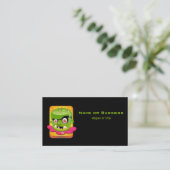 Angry Frankenstein Cartoon Visitenkarte (Stehend Vorderseite)