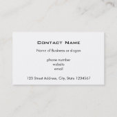 Angry Frankenstein Visitenkarte (Rückseite)