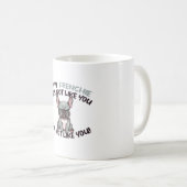 Angry Frenchie (Merle) - Einzigartiges Design Kaffeetasse (VorderseiteRechts)