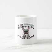Angry Frenchie (Merle) - Einzigartiges Design Kaffeetasse (Mittel)