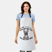 Angry Frenchie (Merle) - Einzigartiges Design Schürze (Getragen)