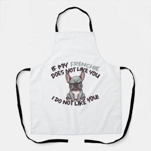 Angry Frenchie (Merle) - Einzigartiges Design Schürze