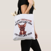Angry Frenchie (Schokolade) - Einzigartiges Design Tasche (Von Nahem)