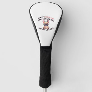 Angry Frenchie (Tan) - Einzigartiges Design Golf Headcover
