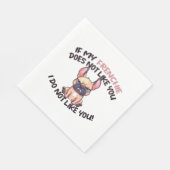 Angry Frenchie (Tan) - Einzigartiges Design Serviette (Ecke)