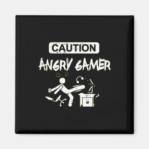 Angry Gamer Computer Funny Video Game Gift Magnet