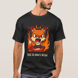 Angry Gamer Kitsune Fox So entspanne ich mich in J T-Shirt