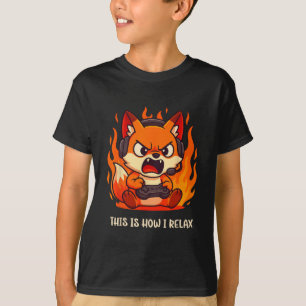 Angry Gamer Kitsune Fox So entspanne ich mich in J T-Shirt