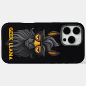 Angry Geek Llama Black Case-Mate iPhone Hülle (Rückseite (Horizontal))