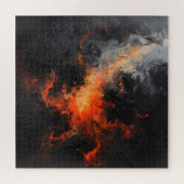 Angry Gefühls Abstrakt Art Puzzle (Horizontal)