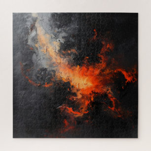 Angry Gefühls Abstrakt Art Puzzle
