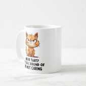 Angry gestresste Katze Funny Stress Meme für Katze Kaffeetasse (Vorderseite Links)