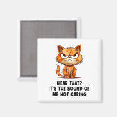 Angry gestresste Katze Funny Stress Meme für Katze Magnet (Vorderseite/Rückseite)
