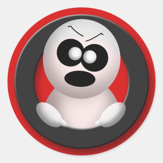 Angry Ghost - Halloween Stickers (Vorderseite)
