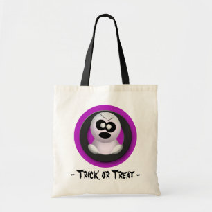 Angry Ghost - Lila Trick oder Treat Halloween-Bag Tragetasche