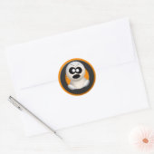 Angry Ghost - Orange Halloween Stickers (Umschlag)