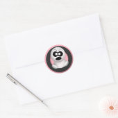 Angry Ghost - rosa Halloween Stickers (Umschlag)