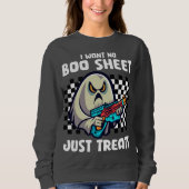 Angry Ghost Wollte ich kein Bootschild, nur Lecker Sweatshirt (Vorderseite)