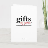 Angry Gingerbread Man Cookie Feiertagskarte (Rückseite)