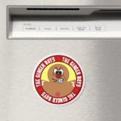 Angry Gingerbread Man Cookie Magnet (In Situ (Geschirrspüler))