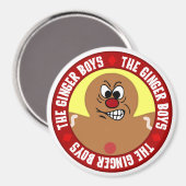 Angry Gingerbread Man Cookie Magnet (Vorderseite/Rückseite)