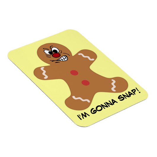 Angry Gingerbread Man Cookie Magnet (Rechte Seite)