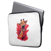 Angry Giraffe Graphic Funny Giraffe Kawaii Laptopschutzhülle (Vorderseite Links)