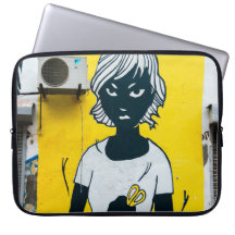 Angry Girl Painting Street Murals