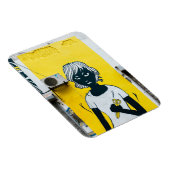 Angry Girl Painting Street Murals Magnet (Rechte Seite)