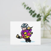 Angry-Girl-Spieler Postkarte (Stehend Vorderseite)