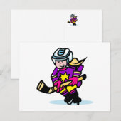 Angry-Girl-Spieler Postkarte (Vorne/Hinten)