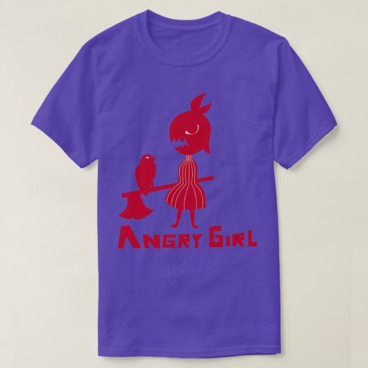 Angry Girl T-Shirt (Design vorne)