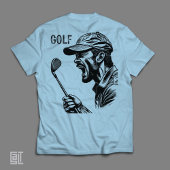 Angry Golfer Screaming Funny Frustrated Golf T-Shirt
