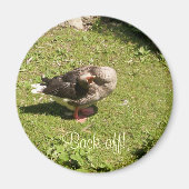 Angry Goose Back Off Magnet (Vorne)