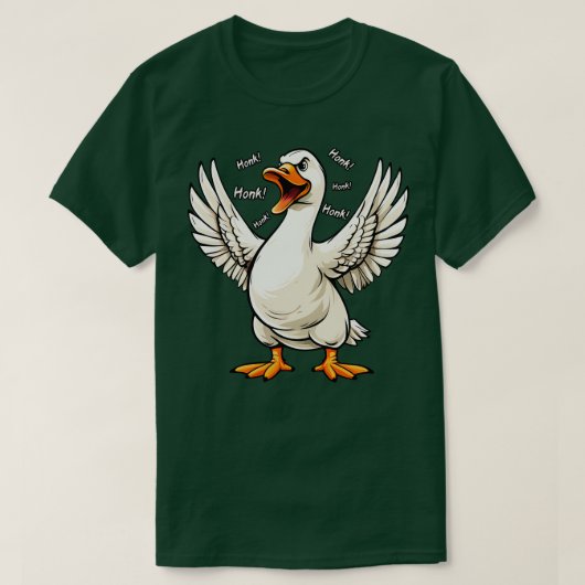 Angry Goose Honking You T-Shirt (Design vorne)