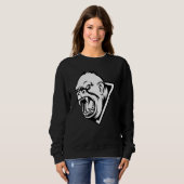 Angry Gorilla Face For Men Women Kids Sweatshirt (Vorne ganz)