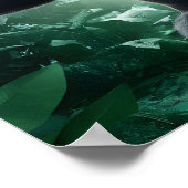 Angry Gorilla in Jungle Poster (Ecke)