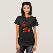 Angry Gorilla Monkey Smashashing Rage Red Orange G T-Shirt (Vorne ganz)
