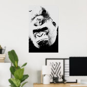Angry Gorilla Pop Art Poster (Heimbüro)