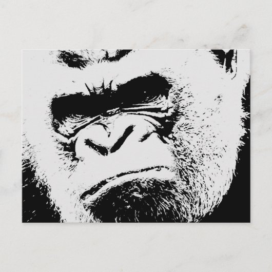 Angry Gorilla Postkarte (Vorderseite)