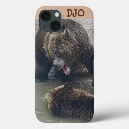 Angry Grizzly Bear Case-Mate iPhone Hülle (Rückseite)