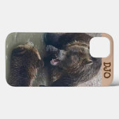 Angry Grizzly Bear Case-Mate iPhone Hülle (Rückseite (Horizontal))