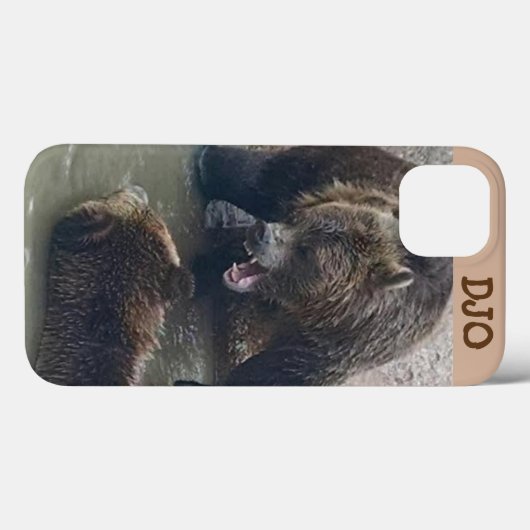 Angry Grizzly Bear Case-Mate iPhone Hülle (Rückseite (Horizontal))