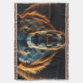 Angry Grizzly Bear Decke (Vorderseite Vertikal)