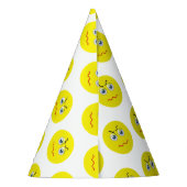Angry Grumpy Mad Emoji Partyhütchen (Rückseite)