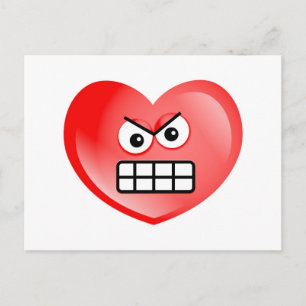 Angry Heart Postkarte