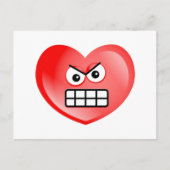 Angry Heart Postkarte (Vorderseite)