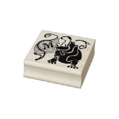 Angry Hippo Monogram Gummistempel (Stempel)