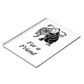 Angry Hippo Monogram Notizblock (Linke Seite)