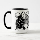 Angry Hippo Monogram Tasse (Links)